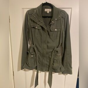 Olive Green Cargo Jacket